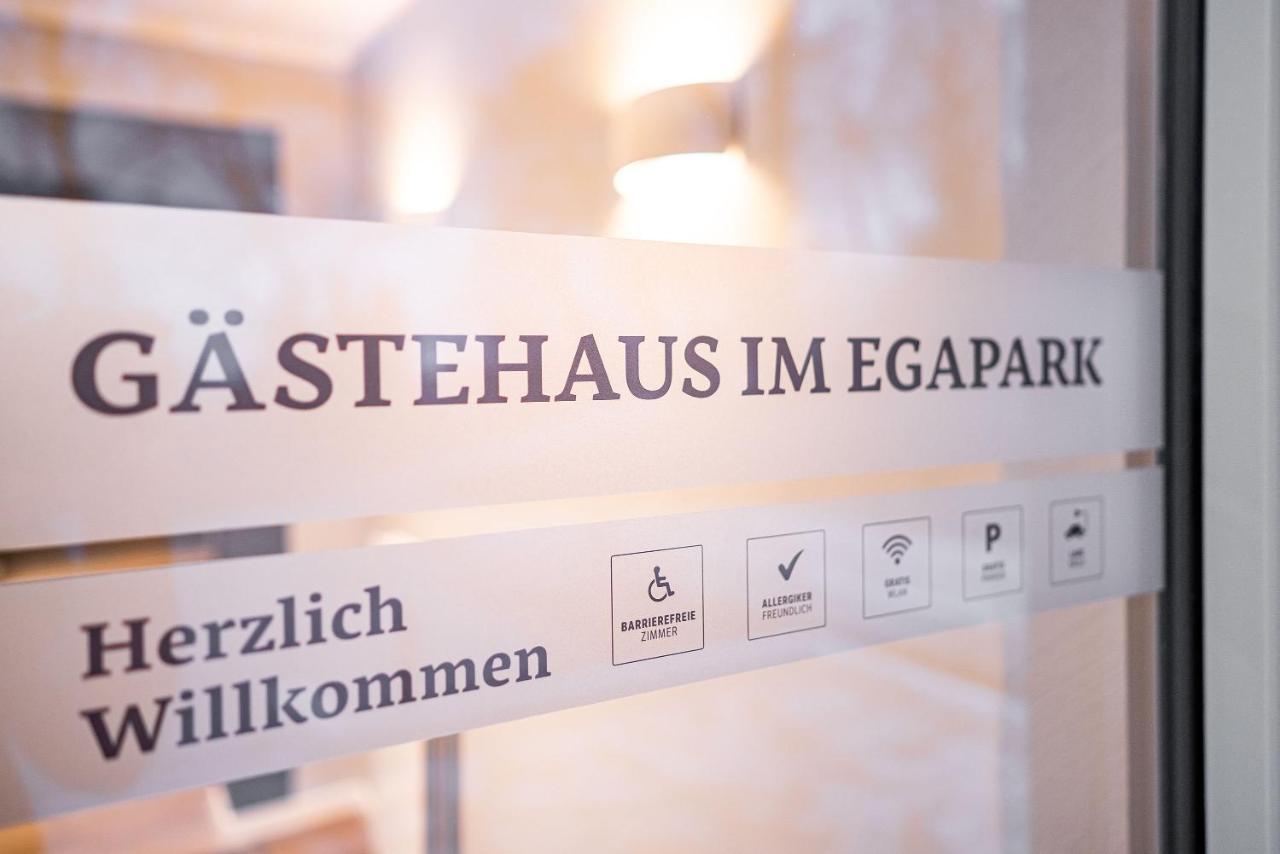 Pulverhuette Gaestehaus Im Egapark - Ein Projekt Der Lebenshilfe Erfurt Service Ggmbh Exterior foto